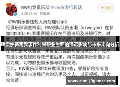 魏震禁赛罚款事件对其职业生涯的深远影响与未来走向分析 魏震禁赛罚款事件对其职业生涯的深远影响与未来走向分析